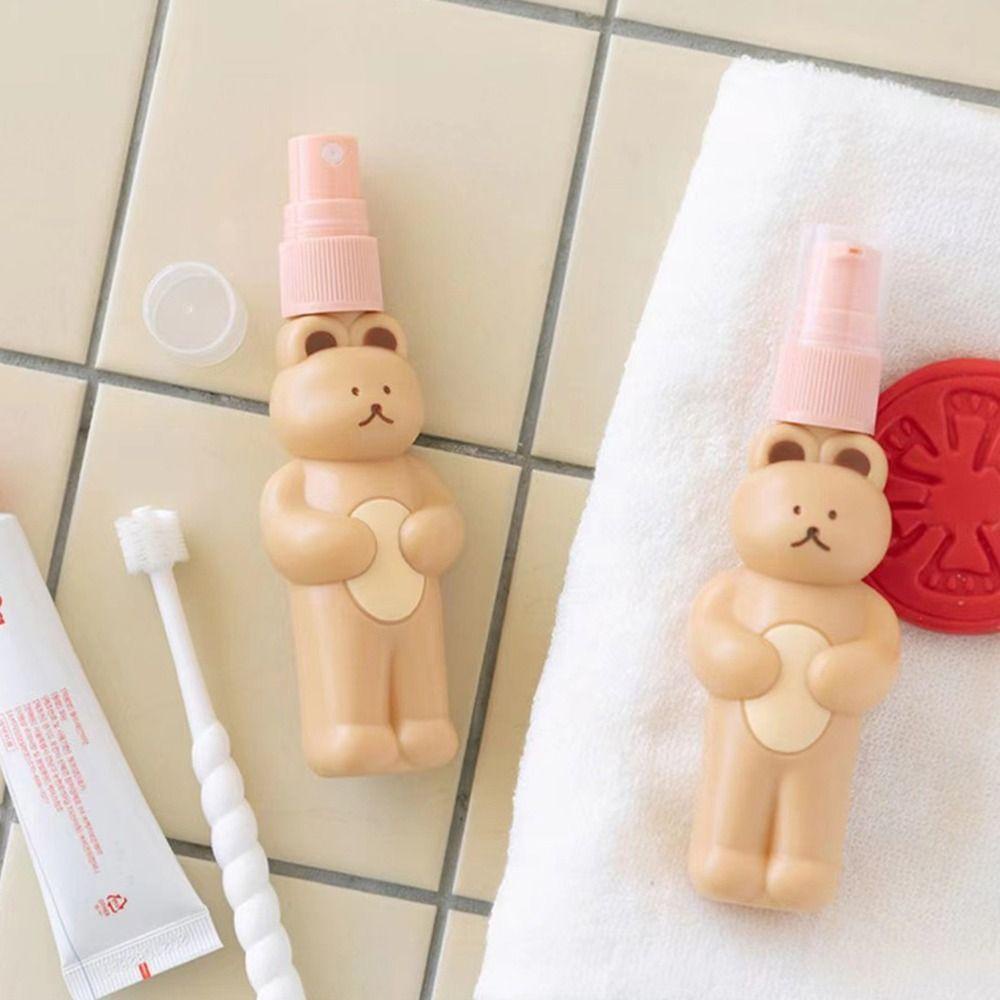 Bộ 3 Chai Nhựa Rỗng Chiết Nước Hoa / Dầu Gội Kiểu Hoạt Hình Tiện Dụng Mang Đi Du Lịch