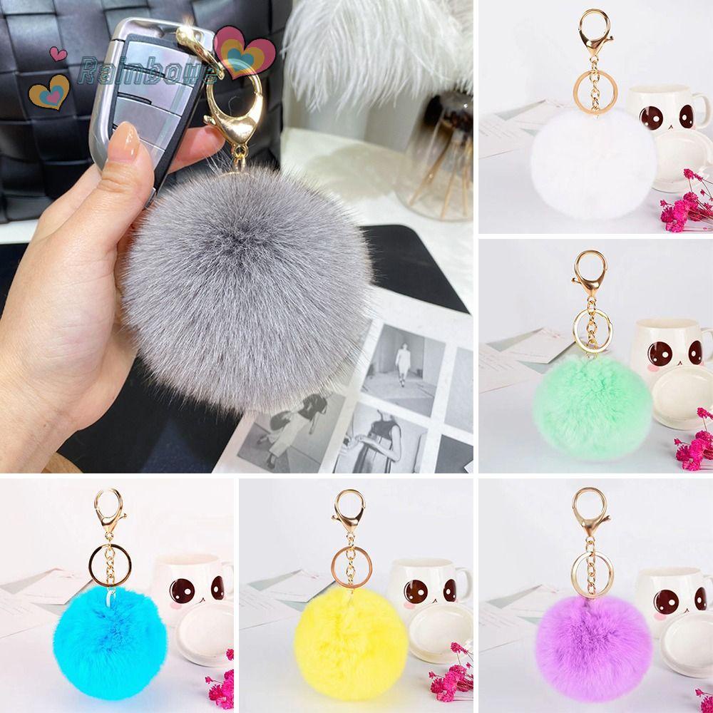 Bộ 6 Móc Khóa Hình Cầu Vồng Thời Trang