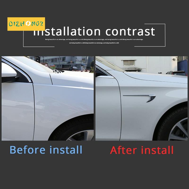 FENDER Bộ 2 Miếng Dán Trang Trí Tấm Chắn Bùn Cho Mercedes Benz E Class W213 C-Class W205 Refit E63S AMG