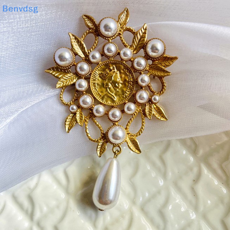 Benvdsg > Ghim Cài Áo Khoác Hình Giọt Nước Lá Rỗng Màu Vàng Kim Mặt Nhám Phong Cách Baroque Cổ Điển Hợp Thời Trang Cho Nữ well