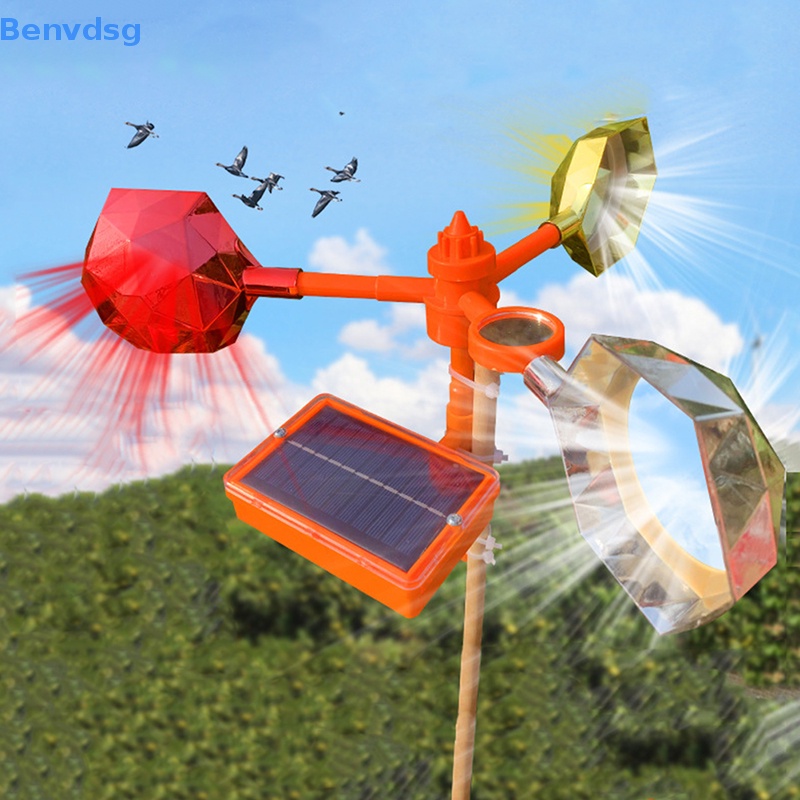 Benvdsg &gt; a-Bird Deterrent Deterrent Bằng Giọng Nói Năng Lượng Mặt Trời, Rhombic Polygon Phản Quang
