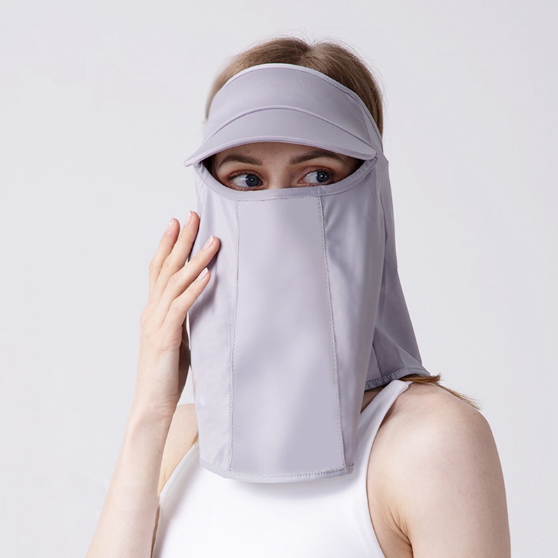 Mũ Chống Nắng Kèm Khẩu Trang Chống Tia Cực Tím Chạy Điện Thời Trang Mùa Hè Cho Nữ