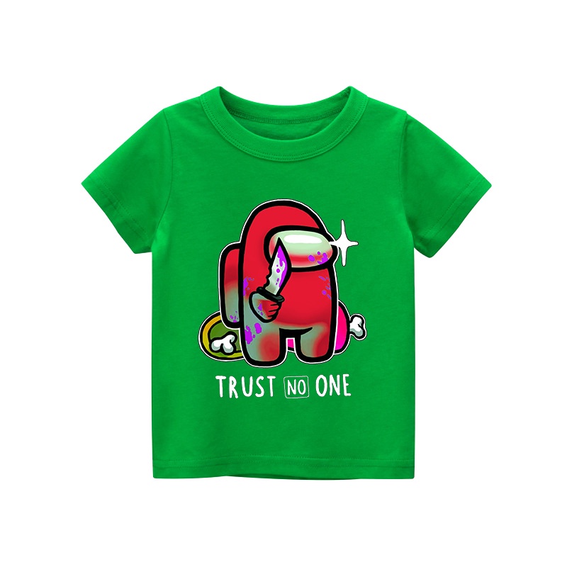 Áo thun trẻ em AMONG US 5, 8 màu áo, đầy đủ size có big size, MÀU KHÁC NHẮN TIN SHOP