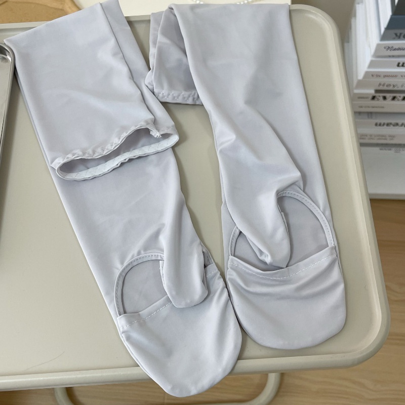 Găng Tay Chống Nắng Bằng Lụa Lạnh Màu Trơn Dáng Rộng Sang Trọng Cho Nữ