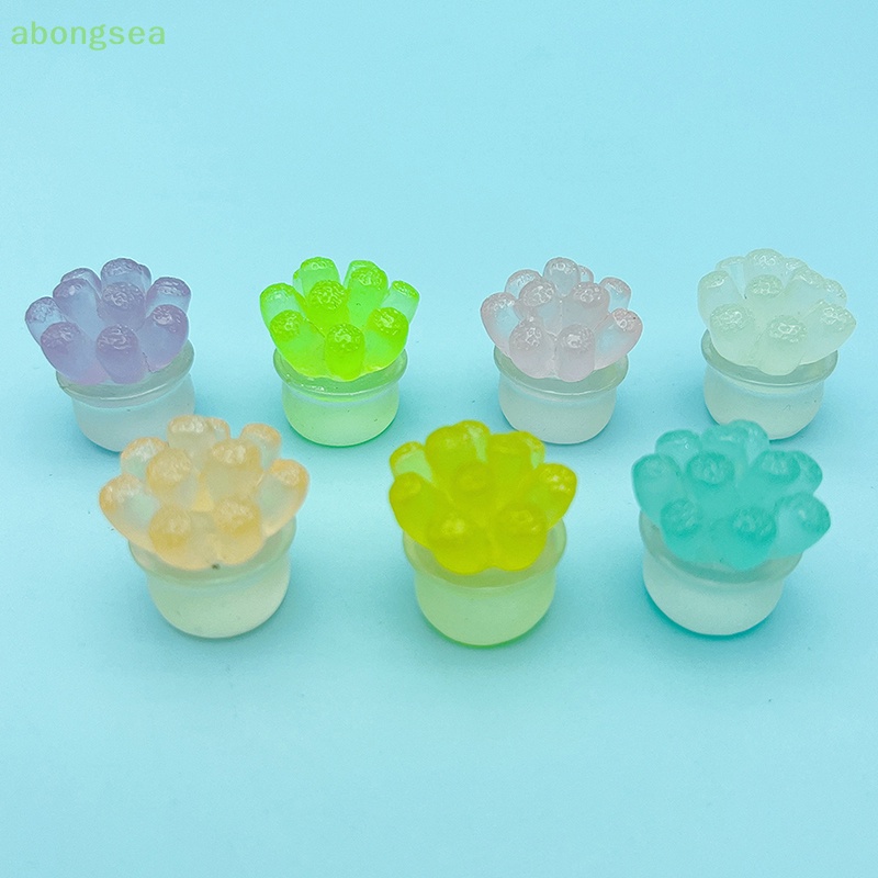 Set 2 Đồ trang trí Xe Hơi Mini Bằng Nhựa Phát Quang Độc Đáo Dùng Trang Trí