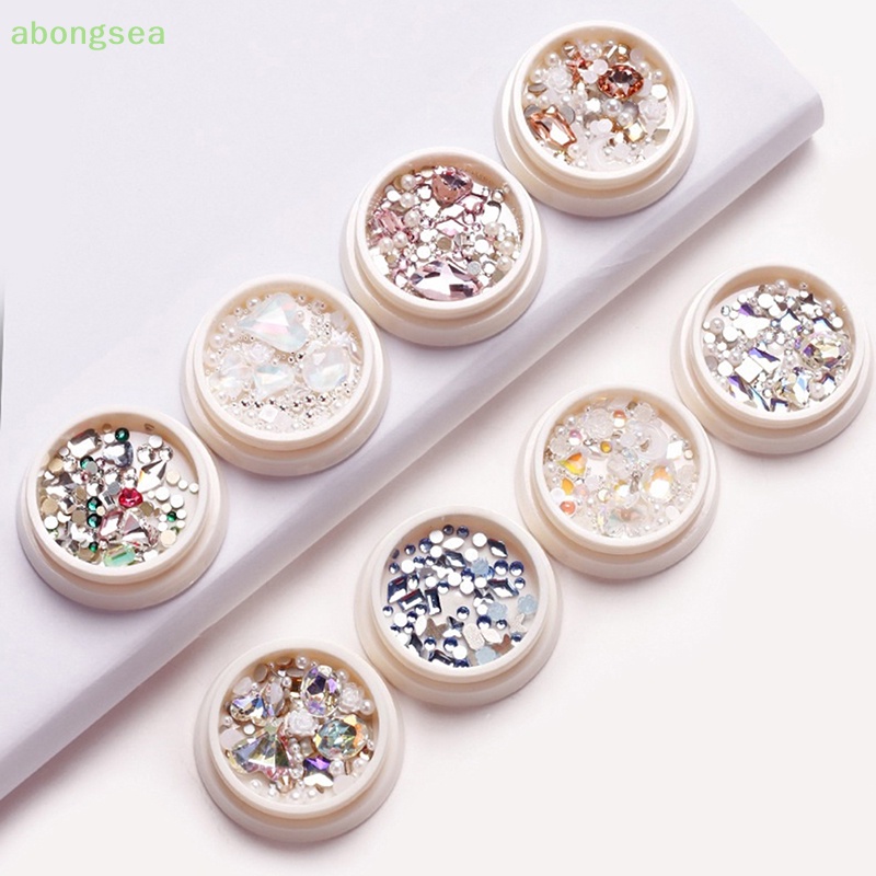 1 Hộp Hạt Đá 3D Lấp Lánh Đính Móng Nghệ Thuật