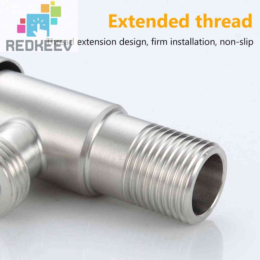 Van Nạp Góc Bằng Thép Không Gỉ 304 1 / 2 inch Cho Nhà Bếp