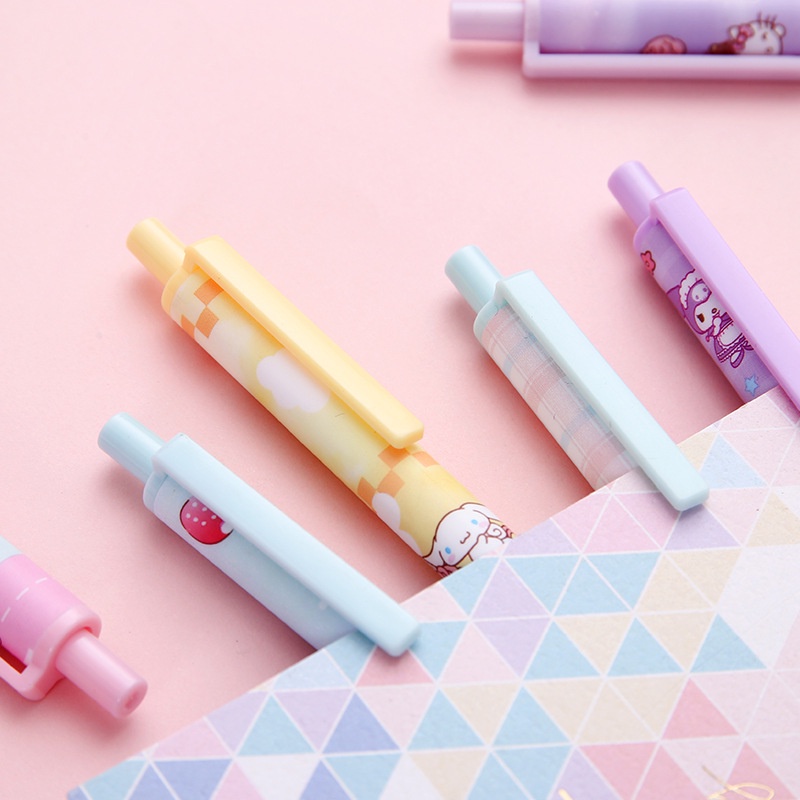 1 Bút Bi Mực Đen Ngòi 0.5mm In Hình Melody Kitty Dễ Thương