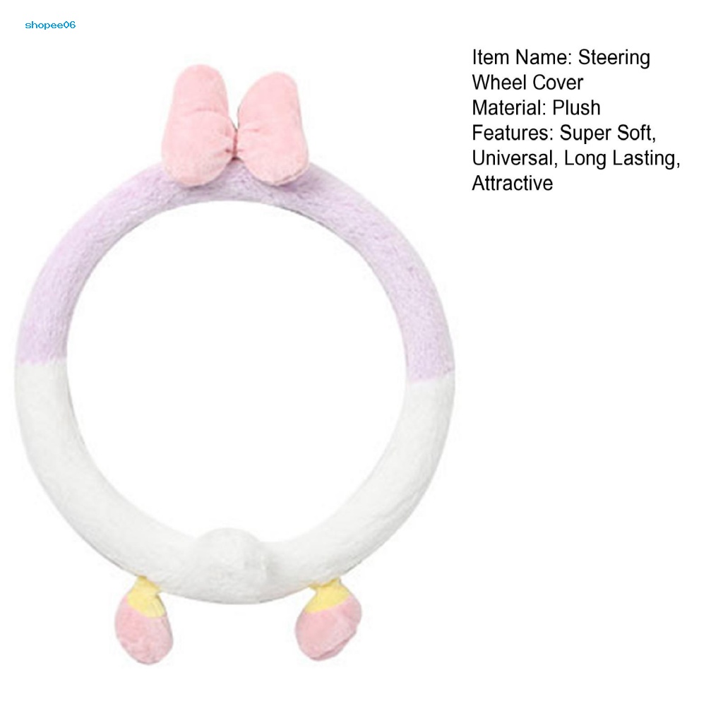 Vỏ Bọc Vô Lăng Xe Hơi Bằng Lông Nhung Dễ Dàng Giặt Rửa