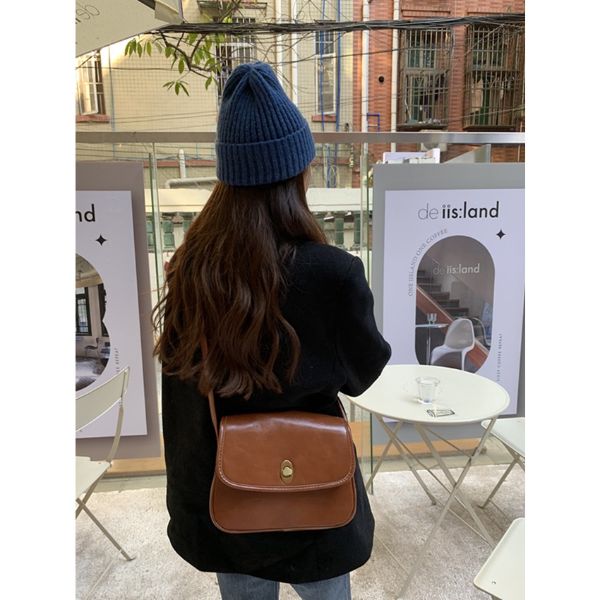 #Túi Đeo Chéo Dáng Vuông Nhỏ Họa Tiết Trái Tim Dễ Thương Cho Nữ