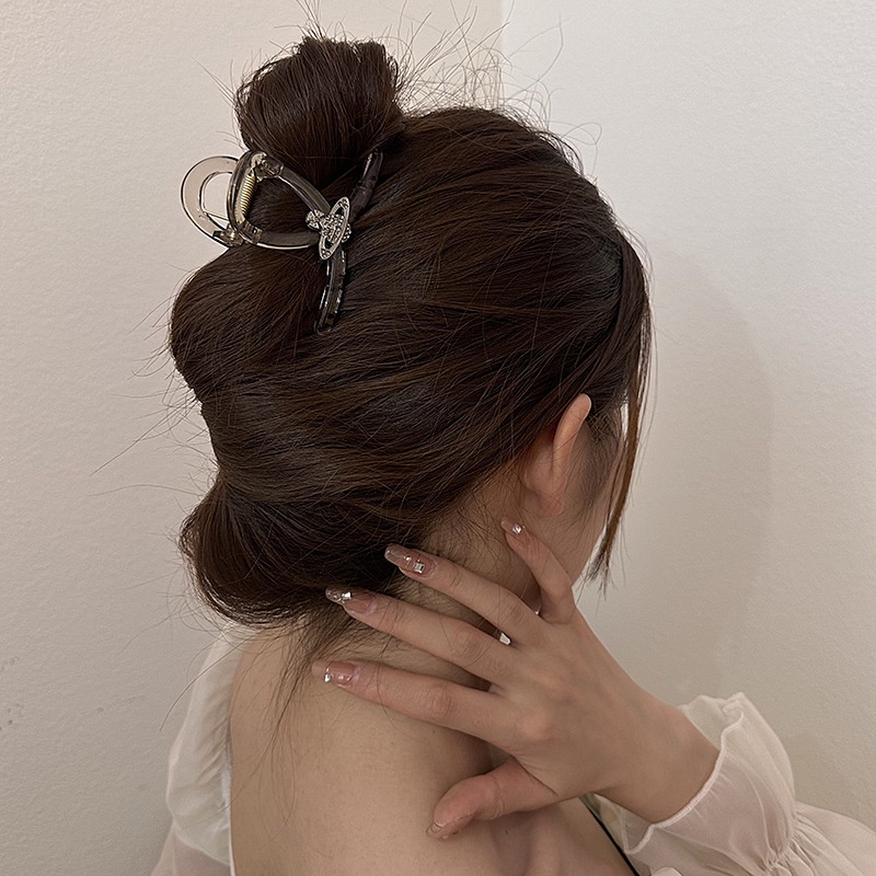 Kẹp Tóc Hình Cá Mập Đính Đá Lấp Lánh Phong Cách Mới 2023