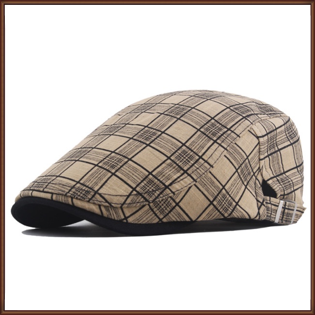 Mũ Beret Chống Nắng Thoáng Khí In Họa Tiết Kẻ Sọc Nhiều Màu Tùy Chỉnh Thời Trang Cho Nam