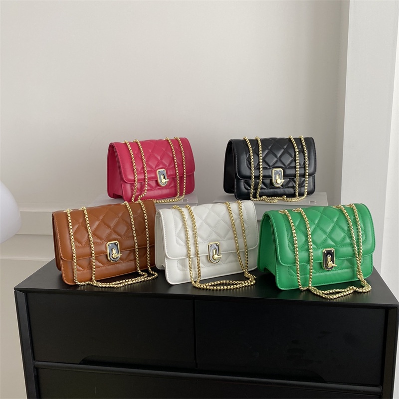 Túi Da JASMIN NOIR PU Đeo Chéo Họa Tiết Kim Cương Thời Trang Dành Cho Nữ