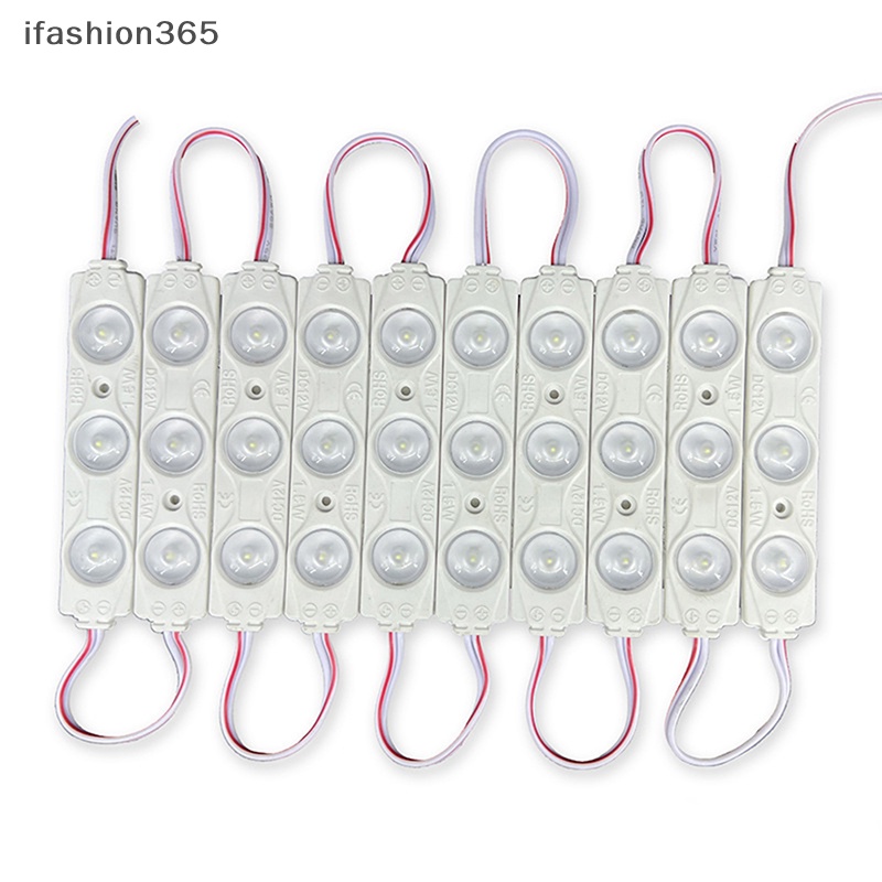 Set 20 Mô Đun Đèn LED 3 Bóng DC12V SMD 3 IP67 2835 Chống Nước Ip665 Chuyên Dụng