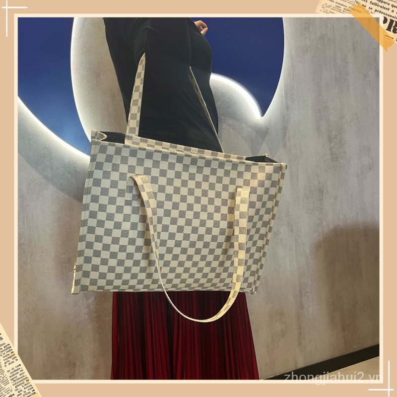 Túi Tote Da Thật Cao Cấp Sức Chứa Lớn Phong Cách Cổ Điển Phổ Biến Cho Nữ