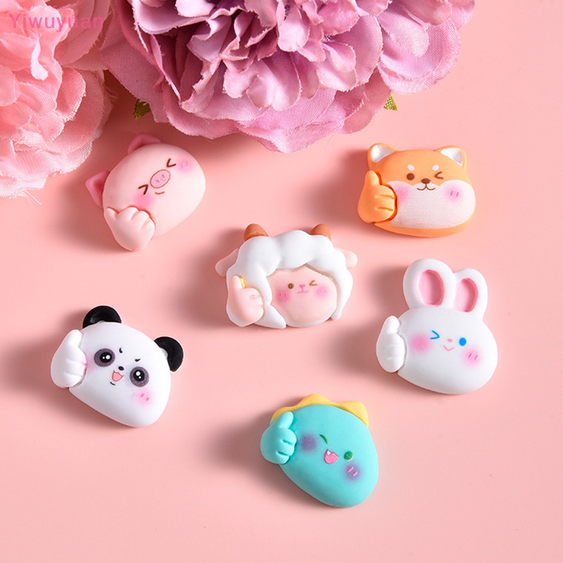 Bộ 10 Tượng Động Vật Mini Bằng Nhựa Resin Trang Trí Ốp Điện Thoại