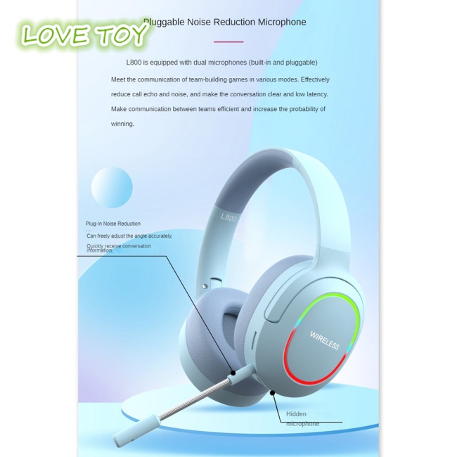 Tai Nghe Chụp Tai Nkodok Kết Nối Bluetooth Âm Thanh Siêu Trầm Có Đèn Rgb
