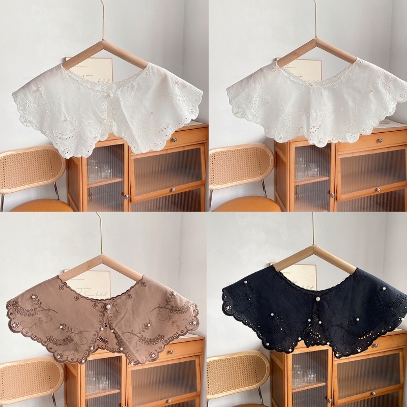 Cổ Áo Ren Thêu Dickey Có Thể Tháo Rời Cho Nữ