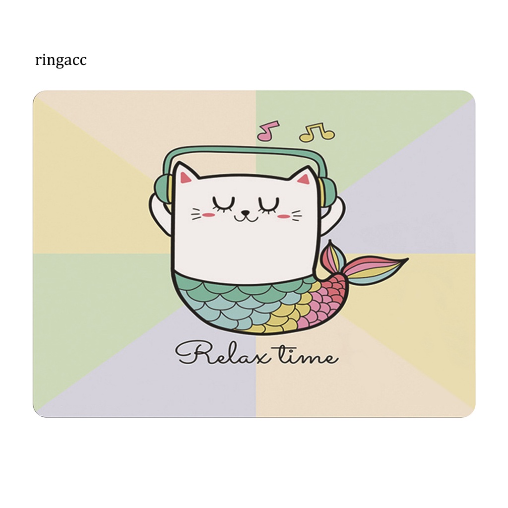 Đệm Lót Chuột RGA Mềm Siêu Mỏng Thoải Mái In Họa Tiết Động Vật Dễ Thương Hỗ Trợ Cổ Tay Cho Laptop