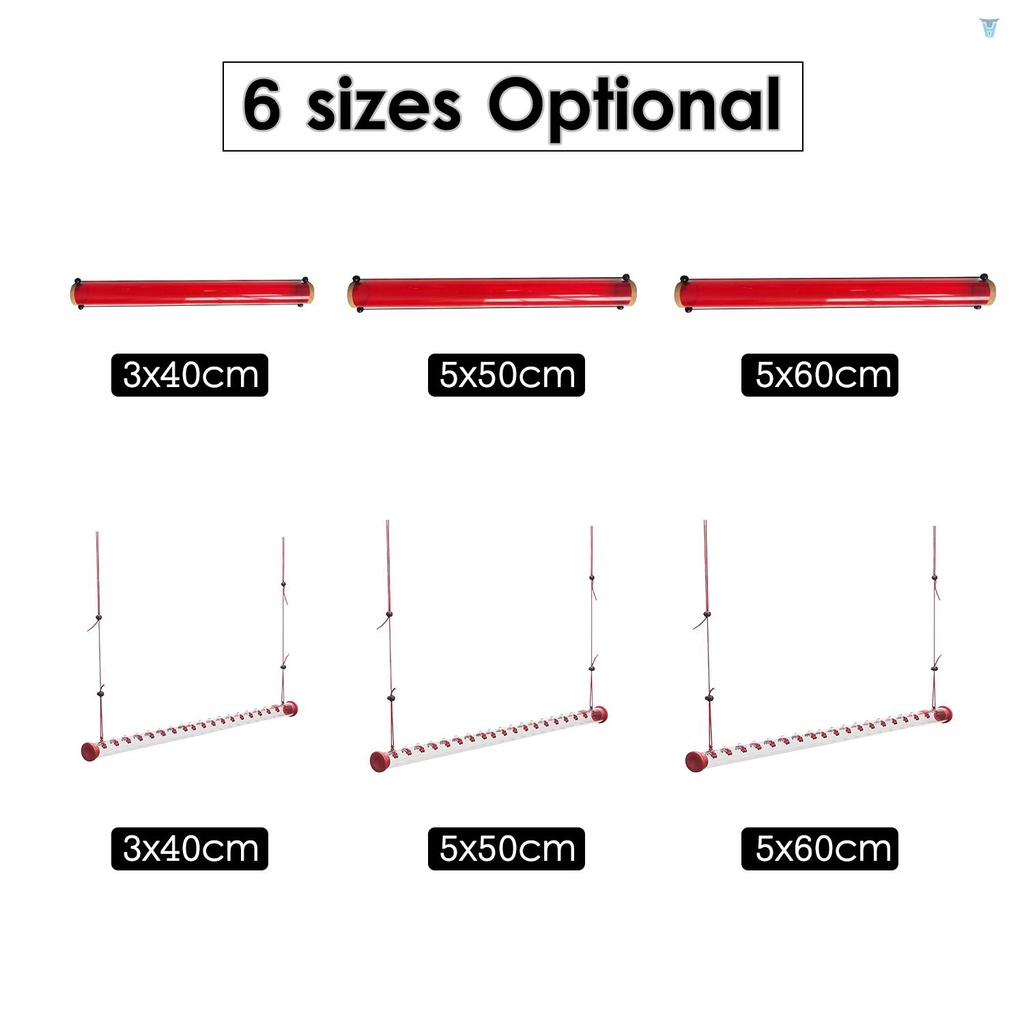 Dụng Cụ Cho Chim Ăn Màu Đỏ Trong Suốt 40cm / 15.7in Tiện Dụng