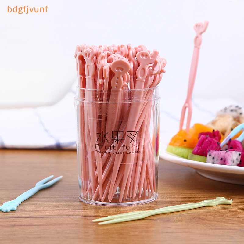 Set 50 Nĩa Ăn Trái Cây Tráng Miệng Hình Động Vật Mini Dễ Thương
