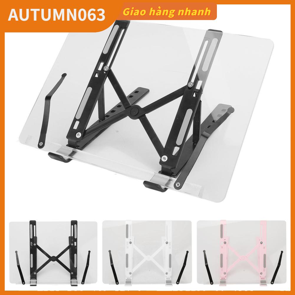 Autumn063 Giá Sách Có Thể Gập Lại Để Đọc Đa Năng Acrylic Điều Chỉnh Bàn Đỡ Trang Kẹp Dành Cho Người Cao Tuổi