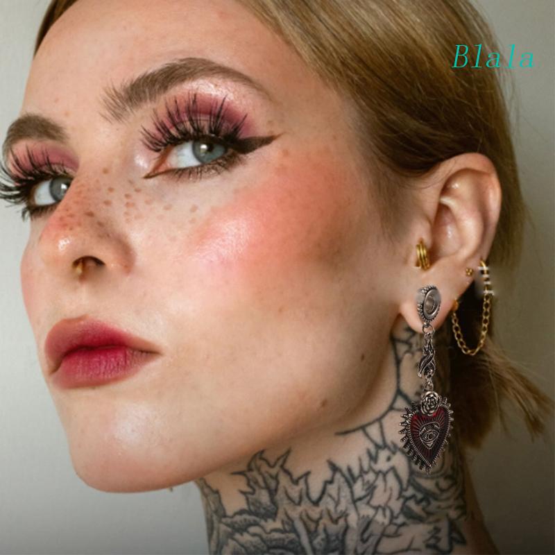 Bộ 5 Mặt Dây Chuyền Hình Trái Tim Phong Cách Gothic