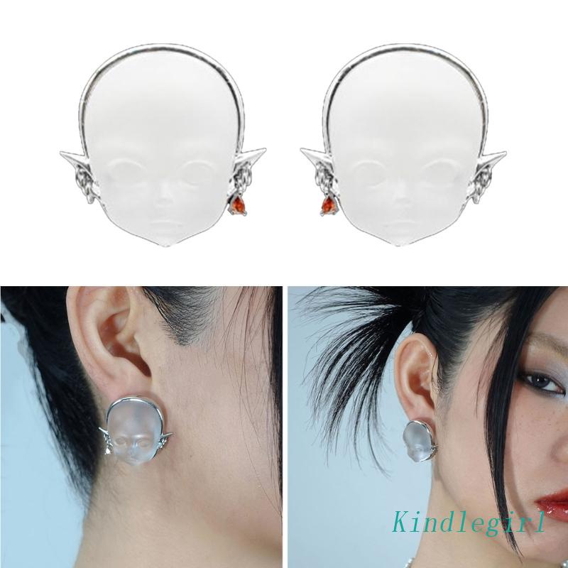 1 Cặp Bông Tai Hình Búp Bê Độc Đáo