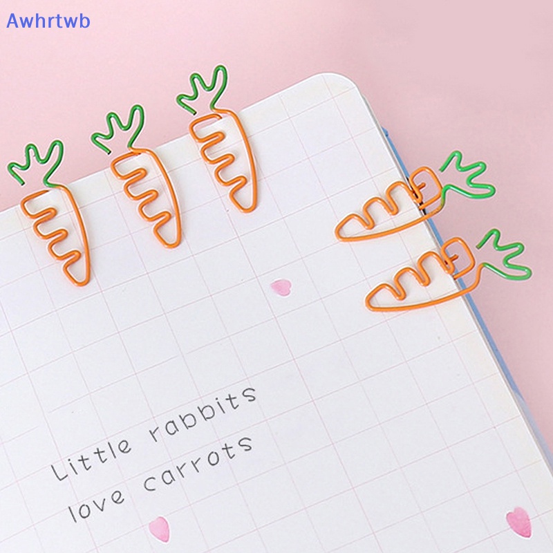 Set 10 Kẹp Giấy Kim Loại Hình Trái Cây Dễ Thương Mới