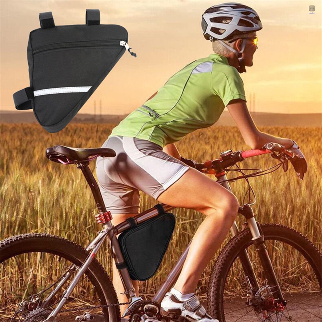 Túi Tam Giác Đựng Vật Dụng Tiện Lợi Gắn Khung Trước Xe Đạp