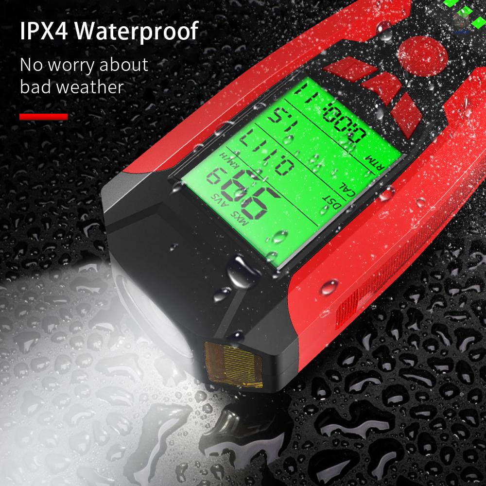 Đèn Pha Led 130dB 5 Chế Độ Kèm Còi Và Sạc USB Tiện Dụng Cho Xe Đạp