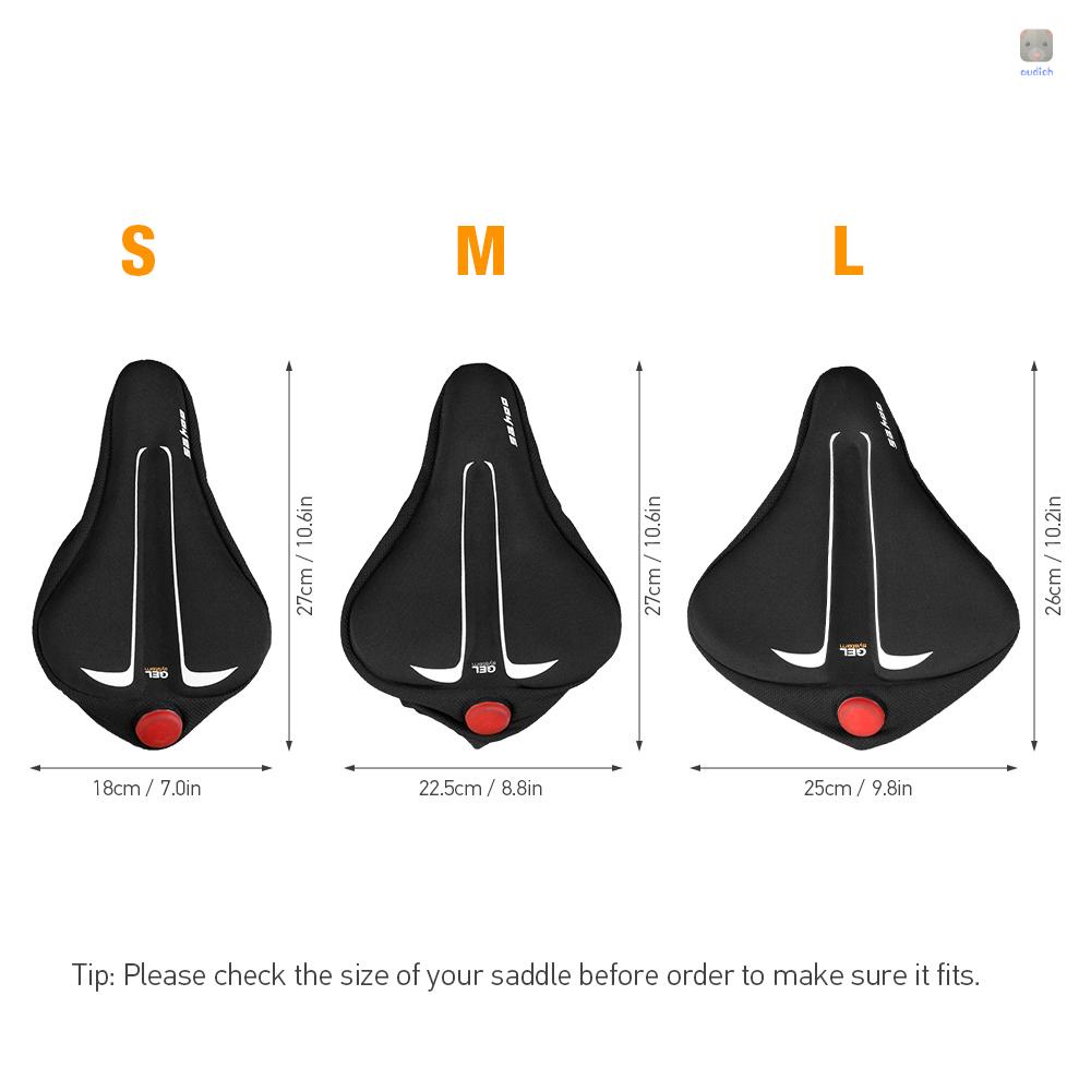 Vỏ Bọc Yên Xe Đạp Bằng Silicon Gel Mềm Kèm Đèn Đuôi Xe