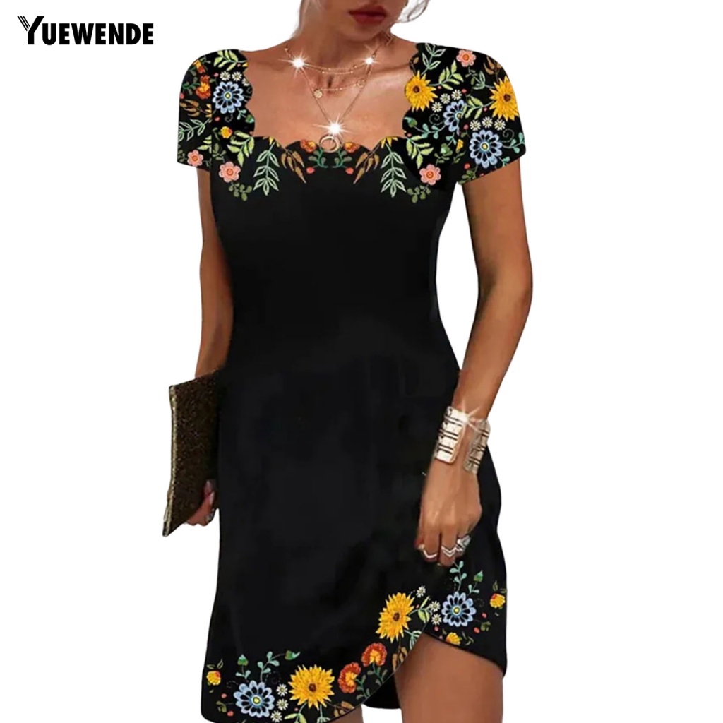 Ym.b Đầm Tay Ngắn Cho Ngày Lễ