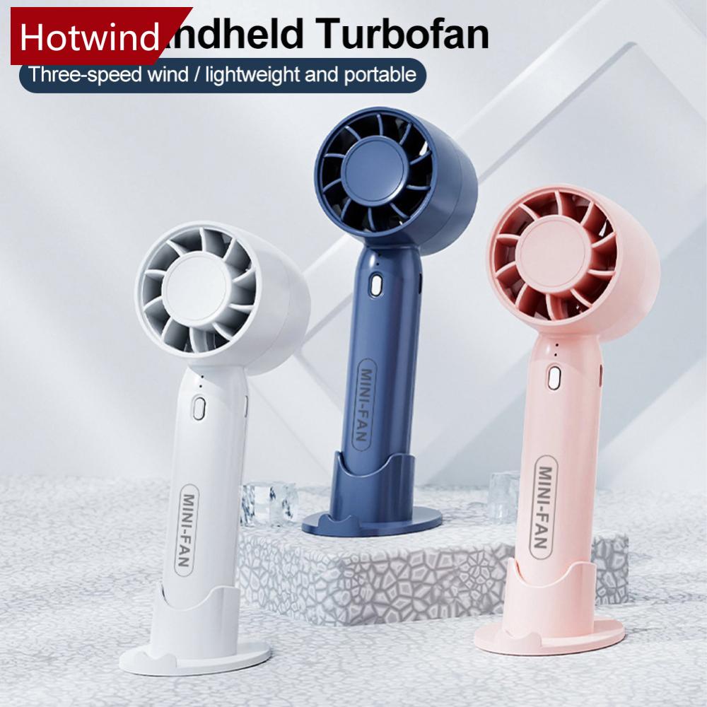Quạt Mini Cầm Tay 3 Tốc Độ Tùy Chỉnh Kèm Giá Đỡ Điện Thoại C9W5