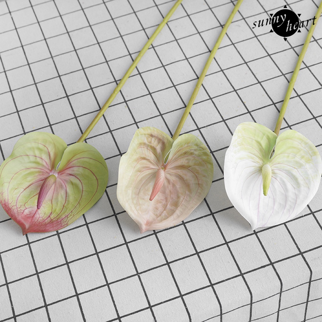 1 Nhánh Hoa 3D Nhân Tạo Sống Động Thanh Lịch Dùng Làm Đạo Cụ Chụp Ảnh