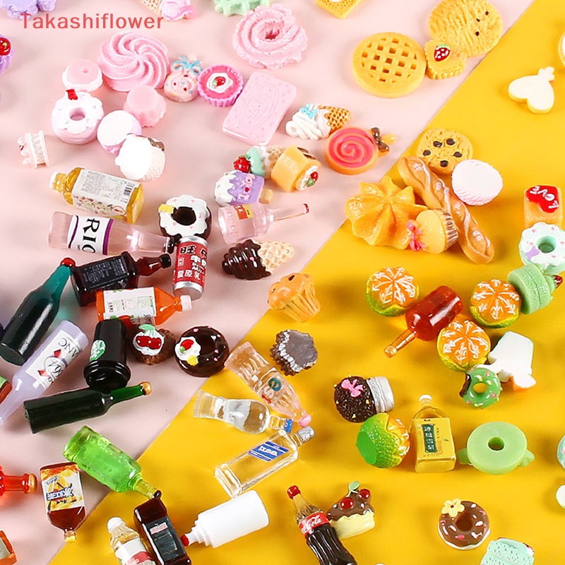 Set 10 Mô Hình Bánh Kem Tỉ Lệ 1: 12 Trang Trí Nhà Búp Bê