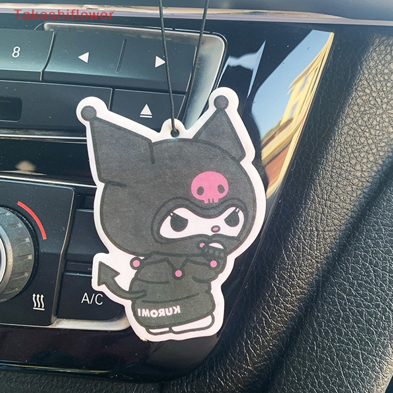 (Takashiflower) Bộ 5 Giấy Khử Mùi Tự Nhiên Hình Thỏ Kuromi Melody Đáng Yêu Treo Xe Hơi / Tủ Quần Áo