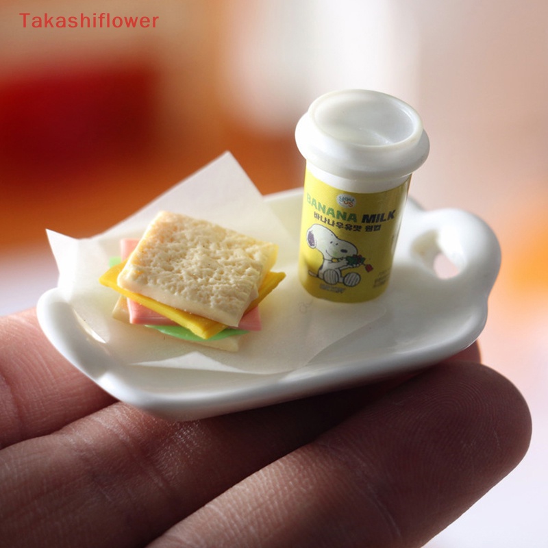 Mô Hình Bữa Sáng Thức Ăn Trang Trí Nhà Búp Bê