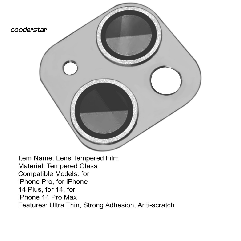 Kính Cường Lực Siêu Mỏng Bảo Vệ Ống Kính Máy Ảnh Điện Thoại iPhone 14 Pro Plus Pro Max