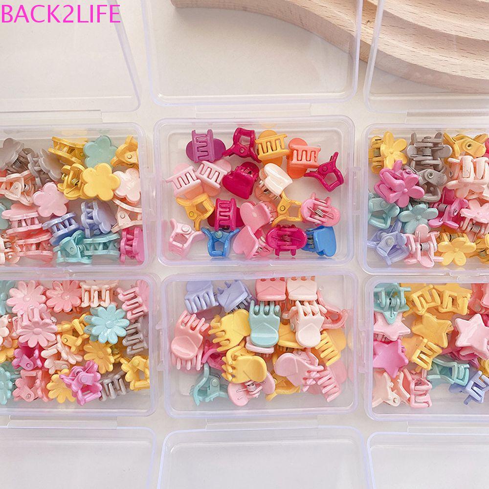 Kẹp Tóc Móng Vuốt Màu Trơn Thiết Kế Hình Học Thời Trang Hàn Quốc Dễ Thương Dành Cho Trẻ Em Back2Lilife