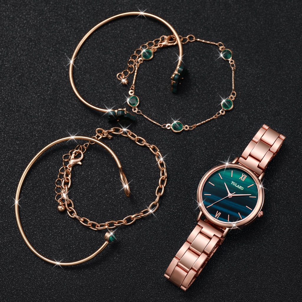 Đồng Hồ Đeo Tay Thời Trang Cho Nữ, Chất Liệu Thép Không Gỉ