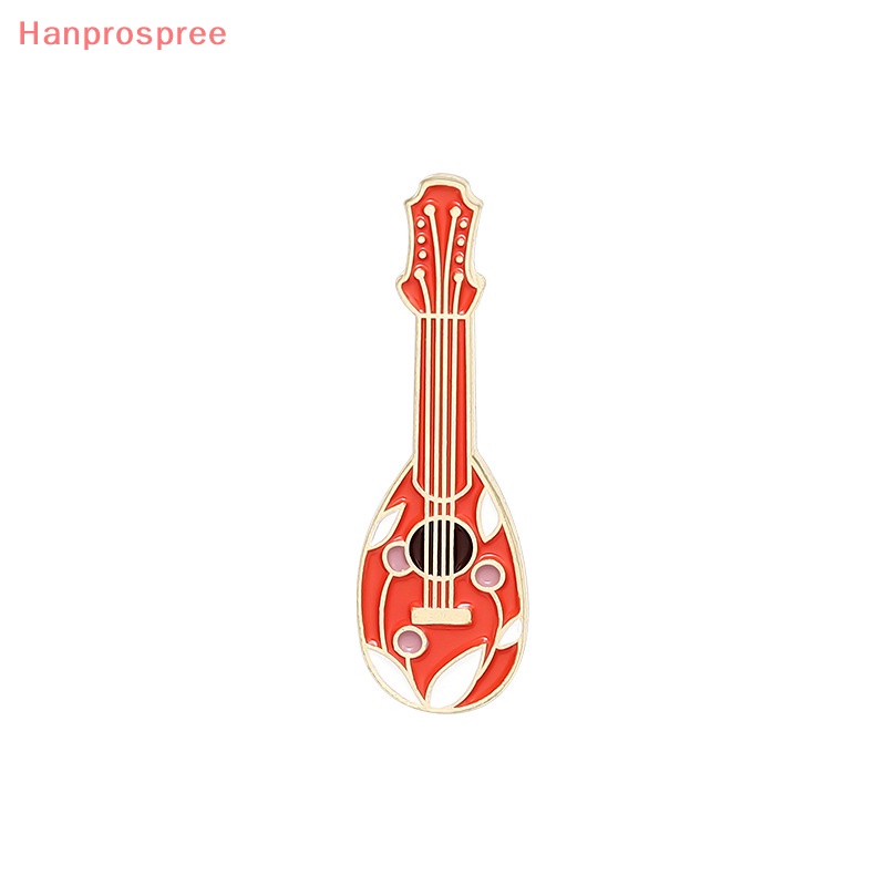 Hanprospree > Ghim Cài Áo Bằng Hợp Kim Tráng Men Đa Năng Hình Đàn Ghita Cổ Điển Sáng Tạo Thời Trang