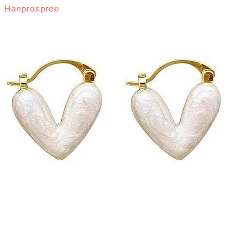 1 Đôi Bông Tai Dáng Dài Mặt Hình Trái Tim Phong Cách Pháp Thời Trang Mùa Hè Cho Nữ