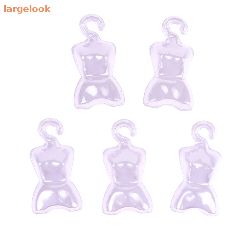 Set 200 Móc Nhựa Treo Quần Áo Búp Bê Kích Thước 11cm Dễ Thương Xinh Xắn