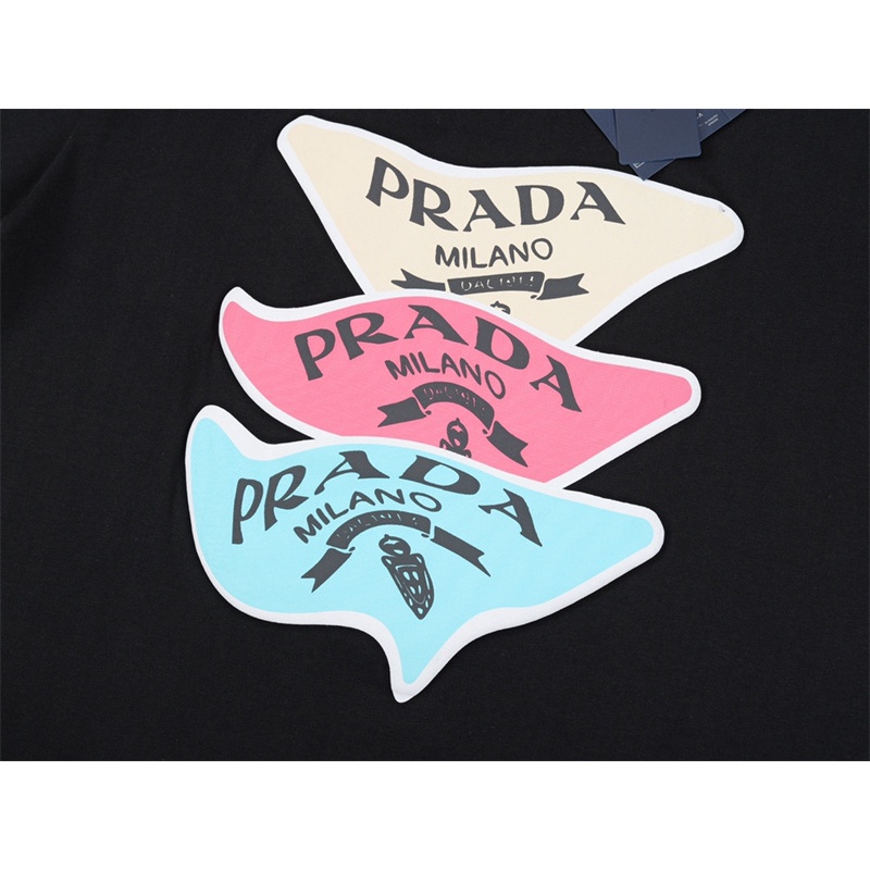 Áo Thun Cotton Tay Ngắn Cổ Tròn In Logo PR-AD &amp; - Thời Trang Đường Phố Mùa Hè