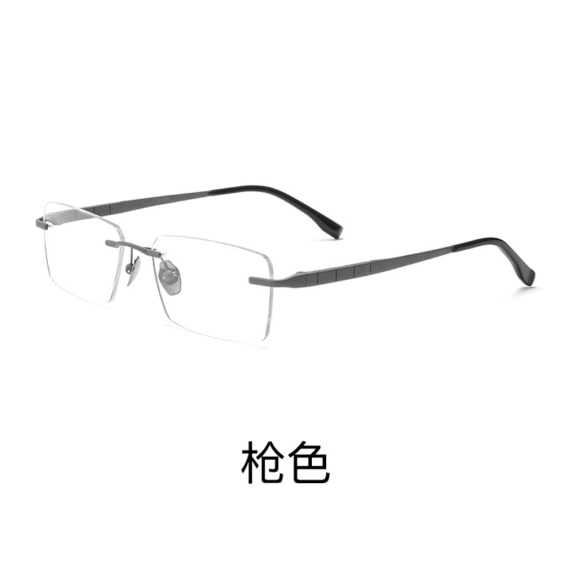 Gọng Kính F91092T Beta Titan Không Gọng Siêu Nhẹ Phong Cách Doanh Nhân Cho Nam