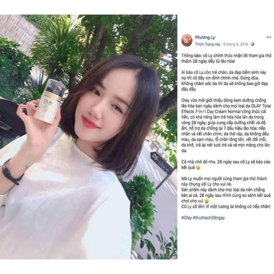 Kem dưỡng Olay Total Effects 7in1 UK 50ml trắng da chống lão hóa - Ngày | đêm | không hương liệu