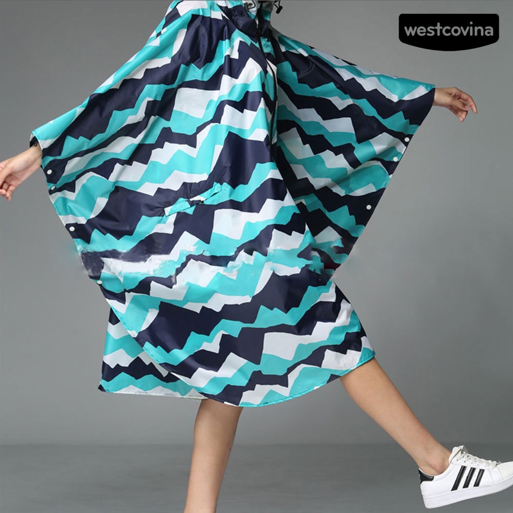 [COD]☁Áo Mưa Dáng Dài Có Mũ Trùm Chống Thấm Nước Tiện Dụng Cho Nữ