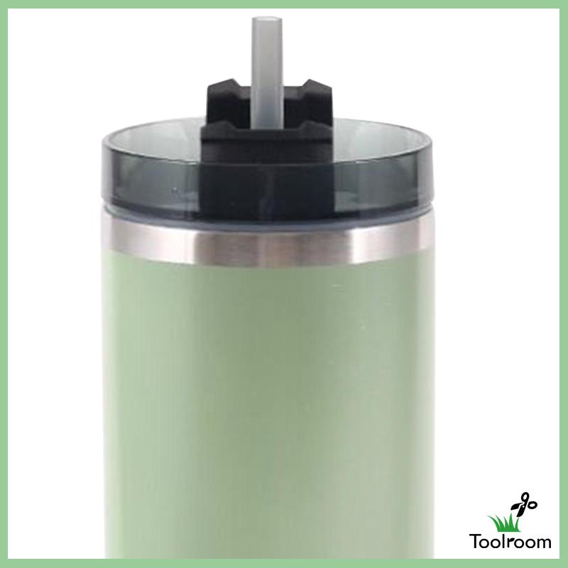 Cốc Uống Nước Có Ống Hút Và Nắp Bằng Thép Không Gỉ Sturdy