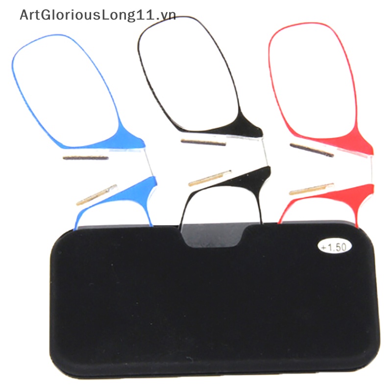 1 Kính Đọc Sách Siêu Mỏng Có Kẹp Mũi Tiện Dụng Unisex